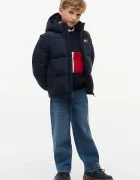 Tommy Hilfiger капитонирано яке за деца тъмносиньо KS0KS00760