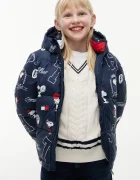 Tommy Hilfiger капитонирано яке за деца x Peanuts тъмносиньо KS0KS00762