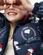 Tommy Hilfiger капитонирано яке за деца x Peanuts тъмносиньо KS0KS00762