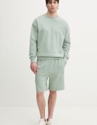 Tommy Hilfiger къс панталон тип анцуг мъжки с памук Зелен със стандартна талия UM0UM03914