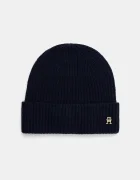 Tommy Hilfiger Кашмирена шапка в тъмносиньо AW0AW17772