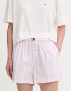 Tommy Hilfiger късо долнище на пижама дамско от памук розово UW0UW06503