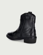 Tommy Hilfiger каубойски ботуши за деца от кожа черни T3A5-35195