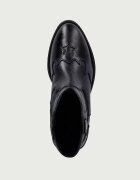 Tommy Hilfiger каубойски ботуши за деца от кожа черни T3A5-35195