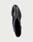 Tommy Hilfiger каубойски ботуши за деца от кожа черни T3A6-35193