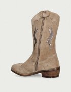 Tommy Hilfiger каубойски ботуши за деца от велур бежови T3A6-35194