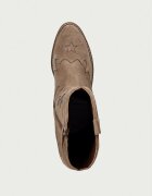 Tommy Hilfiger каубойски ботуши за деца от велур бежови T3A6-35194