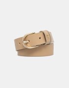 Tommy Hilfiger колан дамски от кожа бежов AW0AW16836
