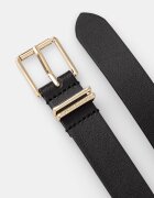 Tommy Hilfiger колан дамски от кожа черен AW0AW18692