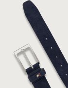 Tommy Hilfiger колан мъжки от велур тъмносин AM0AM15047