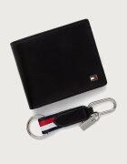 Tommy Hilfiger комплект портфейл и ключодържател мъжки от кожа черен AM0AM14805