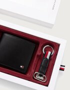Tommy Hilfiger комплект портфейл и ключодържател мъжки от кожа черен AM0AM14805
