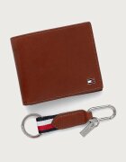 Tommy Hilfiger комплект портфейл и ключодържател мъжки от кожа кафяв AM0AM14805