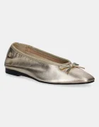 Tommy Hilfiger Кожени балеринки BALLERINA SOFT LEATHER METALLIC