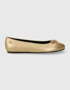 Tommy Hilfiger Кожени балеринки ESSENTIAL GOLDEN BALLERINA