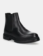 Tommy Hilfiger Кожени боти челси COMFORT TL TEXTURE LTH CHELSEA