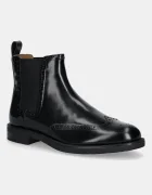 Tommy Hilfiger Кожени боти челси HILFIGER VOGUE LTH A BROGUE BOOT