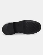 Tommy Hilfiger Кожени боти челси MINIMAL ABRASIVATO CHELSEA в черно с дебел ток FW0FW08764