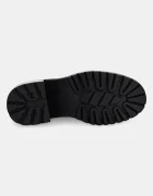 Tommy Hilfiger Кожени боти челси TH LEATHER CHELSEA CLEATED HEEL в черно с дебел ток FW0FW08774