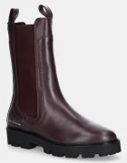 Tommy Hilfiger Кожени боти челси TH LTHR MID CHELSEA
