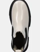 Tommy Hilfiger Кожени боти челси TH SHINY LEATHER CHELSEA в бежово с платформа с лека изолация FW0FW09042