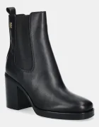 Tommy Hilfiger Кожени боти SQUARE TOE CHELSEA HIGH BLOCK HL