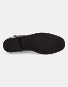 Tommy Hilfiger Кожени боти TH BUCKLE RIDING LEATHER BOOTIE в кафяво с равна подметка FW0FW08781