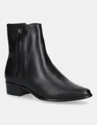 Tommy Hilfiger Кожени боти TH LEATHER POINTY ZIP BOOTIE