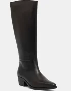 Tommy Hilfiger Кожени ботуши TH COWBOY LEATHER LONG BOOT