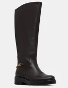 Tommy Hilfiger Кожени ботуши TH HORSEBIT RIDING LONG BOOT