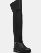 Tommy Hilfiger Кожени ботуши TH HORSEBIT RIDING OVERKNEE BOOT