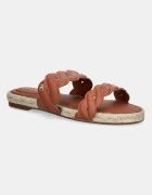 Tommy Hilfiger Кожени чехли LEATHER ROPE ESPADRILLE MULE
