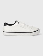 Tommy Hilfiger Кожени кецове TH HI VULC CORE LOW LEATHER ESS в бяло FM0FM05041
