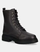 Tommy Hilfiger Кожени кубинки TH PLAQUE PEBBLE LACE BOOT