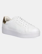 Tommy Hilfiger Кожени маратонки ESSENTIAL PLATFORM COURT SNEAKER в бяло FW0FW08756