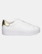 Tommy Hilfiger Кожени маратонки ESSENTIAL PLATFORM COURT SNEAKER в бяло FW0FW08756