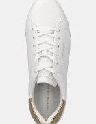 Tommy Hilfiger Кожени маратонки ESSENTIAL PLATFORM COURT SNEAKER в бяло FW0FW08756