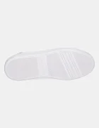Tommy Hilfiger Кожени маратонки ESSENTIAL PLATFORM COURT SNEAKER в бяло FW0FW08756
