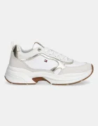 Tommy Hilfiger Кожени маратонки TH CHUNKY RUNNER METALLIC в бяло FW0FW09204