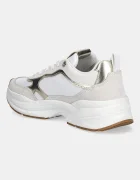 Tommy Hilfiger Кожени маратонки TH CHUNKY RUNNER METALLIC в бяло FW0FW09204