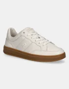Tommy Hilfiger Кожени маратонки TH HERITAGE COURT SNEAKER LTR в бежово FW0FW09028