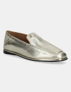 Tommy Hilfiger Кожени мокасини HILFIGER GOLD LOAFER в златисто с равна подметка FW0FW08958