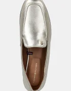 Tommy Hilfiger Кожени мокасини HILFIGER GOLD LOAFER в златисто с равна подметка FW0FW08958