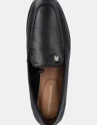 Tommy Hilfiger Кожени мокасини TH LEATHER LOAFER в черно с равна подметка FW0FW09319