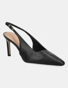 Tommy Hilfiger Кожени обувки с тънък ток SQUARED TOE HIGH HEEL SLINGBACK