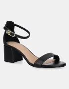 Tommy Hilfiger Кожени сандали LEATHER ANKLE STRAP HEEL SANDAL