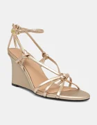 Tommy Hilfiger Кожени сандали METAL LEATHER KNOTS WEDGE SANDAL