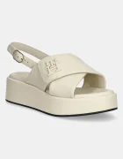 Tommy Hilfiger Кожени сандали TH LOGO HW PADDED LEATHER SANDAL