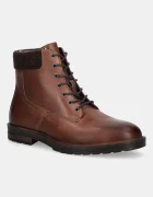 Tommy Hilfiger Кожени туристически обувки CLEATED HILFIGER W LTH BOOT