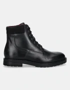 Tommy Hilfiger Кожени туристически обувки CLEATED HILFIGER W LTH BOOT мъжки в черно FM0FM05562